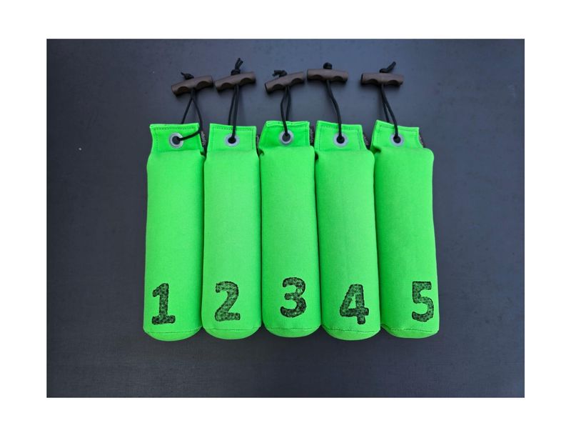 Mystique Dummy Set Genummerd 500 Gram 1 Tot 5 Neon Groen