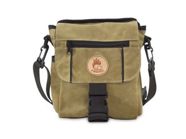 Firedog Dummytas Mini Deluxe Waxed Licht Khaki
