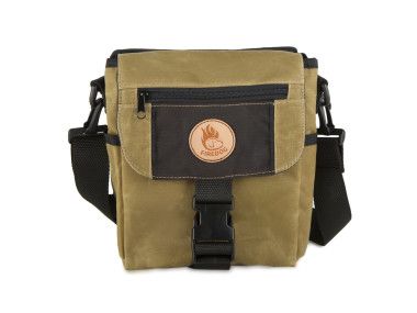 Firedog Dummytas Mini Deluxe Waxed Licht Khaki/Bruin