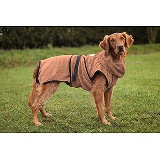 SuperFurDogs Badjas Premium Chillcoat Bruin