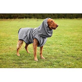 SuperFurDogs Badjas Premium Chillcoat Grijs