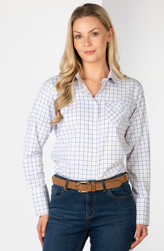 Rydale Dames Hannah Country Shirt Ellie Blue