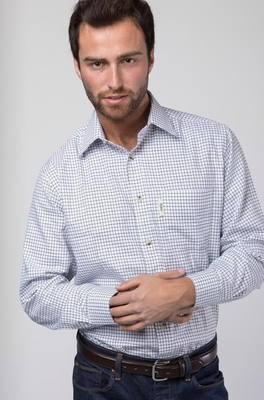 Rydale Heren Market Day Country Shirt Dark Navy