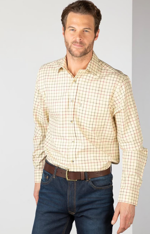 Rydale Heren Gransmoor Country Shirt Lovat