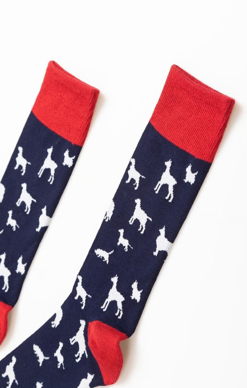 Rydale Sokken Heren Multi Dog Navy/Red