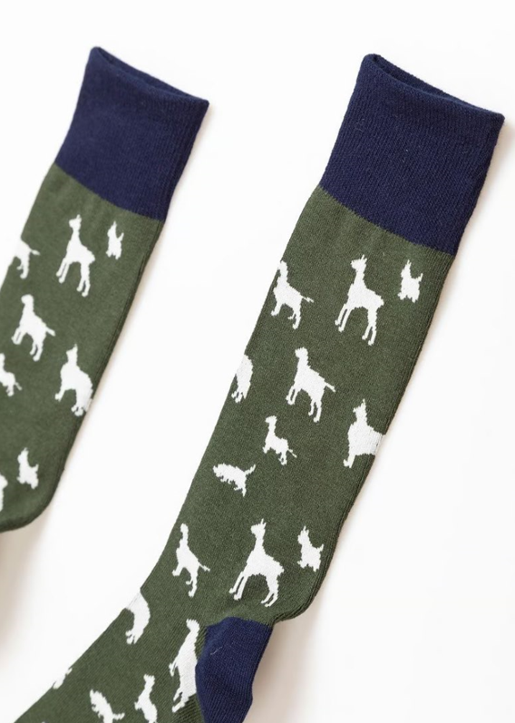 Rydale Sokken Heren Multi Dog Khaki