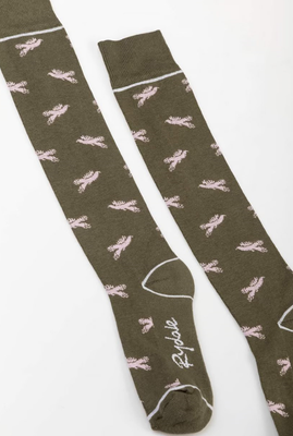 Rydale Sokken Dames Flying Pheasant Kniekousen Olive