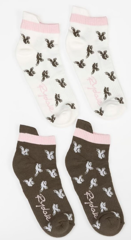 Rydale Sokken Dames Flying Pheasant Sportsokken 2-Pack Khaki Mix Rydale Sokken Dames Flying Pheasant Sportsokken 2-Pack Khaki Mix