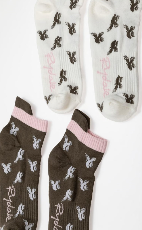 Rydale Sokken Dames Flying Pheasant Sportsokken 2-Pack Khaki Mix