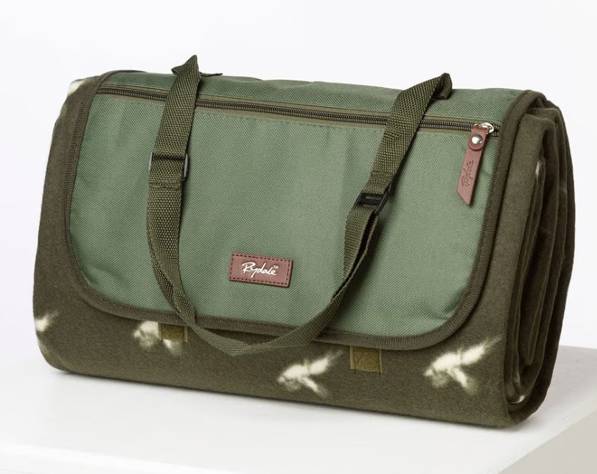 Rydale Picknick Kleed Fazanten Print Khaki Rydale Picknick Kleed Fazanten Print Khaki