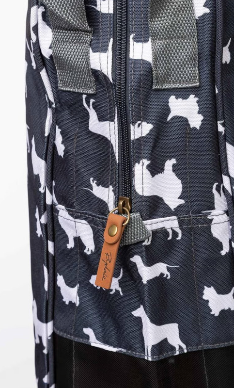 Rydale Laarzentas Wellington Multi Hond Print Dark Grey