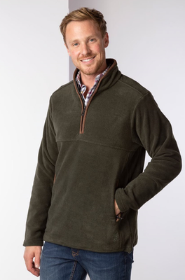 Rydale Heren Huggate Overhead Fleece Khaki