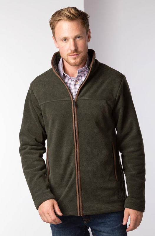 Rydale Heren Huggate Fleece Jacket Khaki