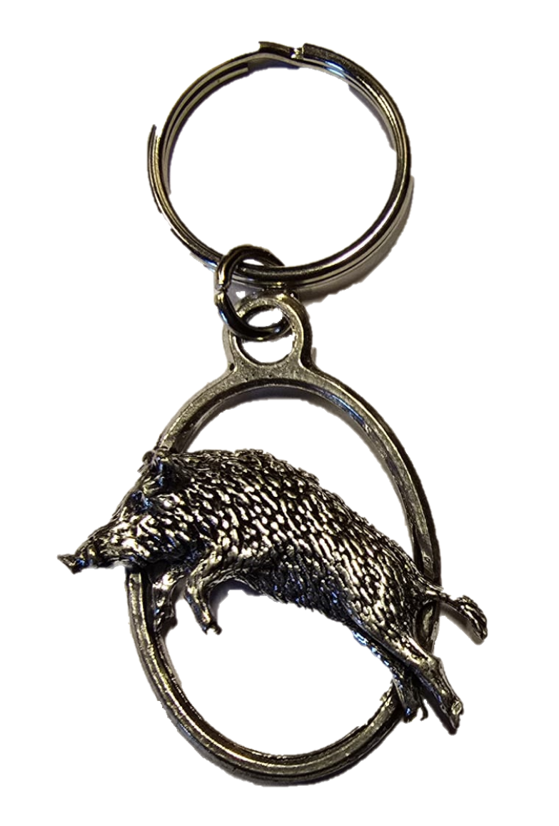 Sleutelhanger Wild Zwijn Tin