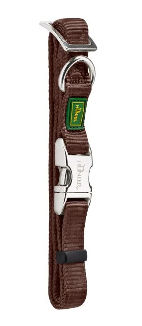 Hunter Puppy Training Set Halsband en Lijn Nylon Bruin