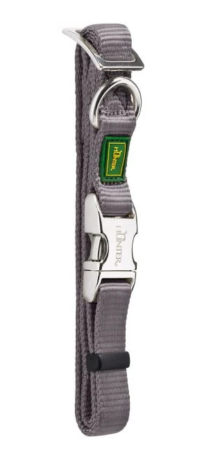 Hunter Puppy Training Set Halsband en Lijn Nylon Grijs