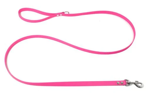 Mystique Training Set Halsband en Lijn Biothane Neon Roze