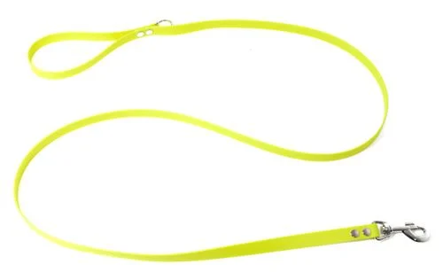 Mystique Training Set Halsband en Lijn Biothane Neon Geel