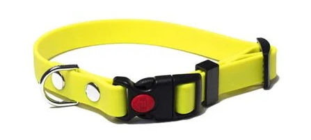 Mystique Training Set Halsband en Lijn Biothane Neon Geel