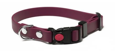 Mystique Training Set Halsband en Lijn Biothane Wijnrood