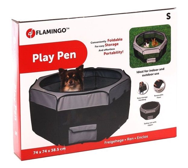 Flamingo Puppyren Flavio Grijs/Zwart