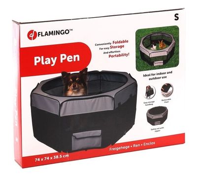Flamingo Puppyren Flavio Grijs/Zwart