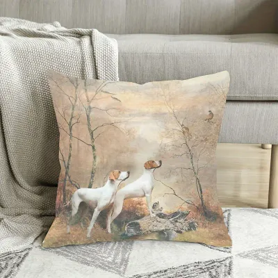 Kussenhoes Engelse Pointer en Fazanten