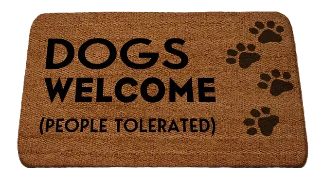 Deurmat Anti-Slip Dogs Welcome Bruin