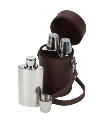 Heupflessen, Glazen en Bekers