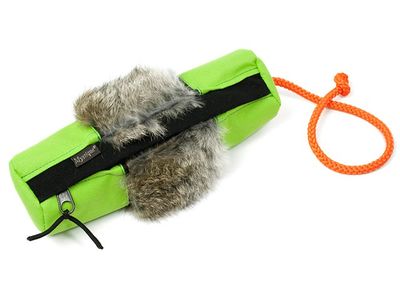 Mystique Snack Dummy Met Konijnenvacht Neon Groen
