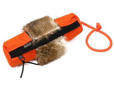 Mystique Snack Dummy Met Konijnenvacht Oranje