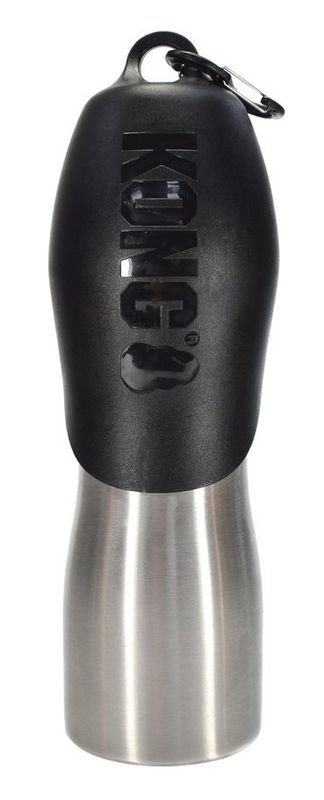 Kong Waterfles Roestvrij Staal Zwart