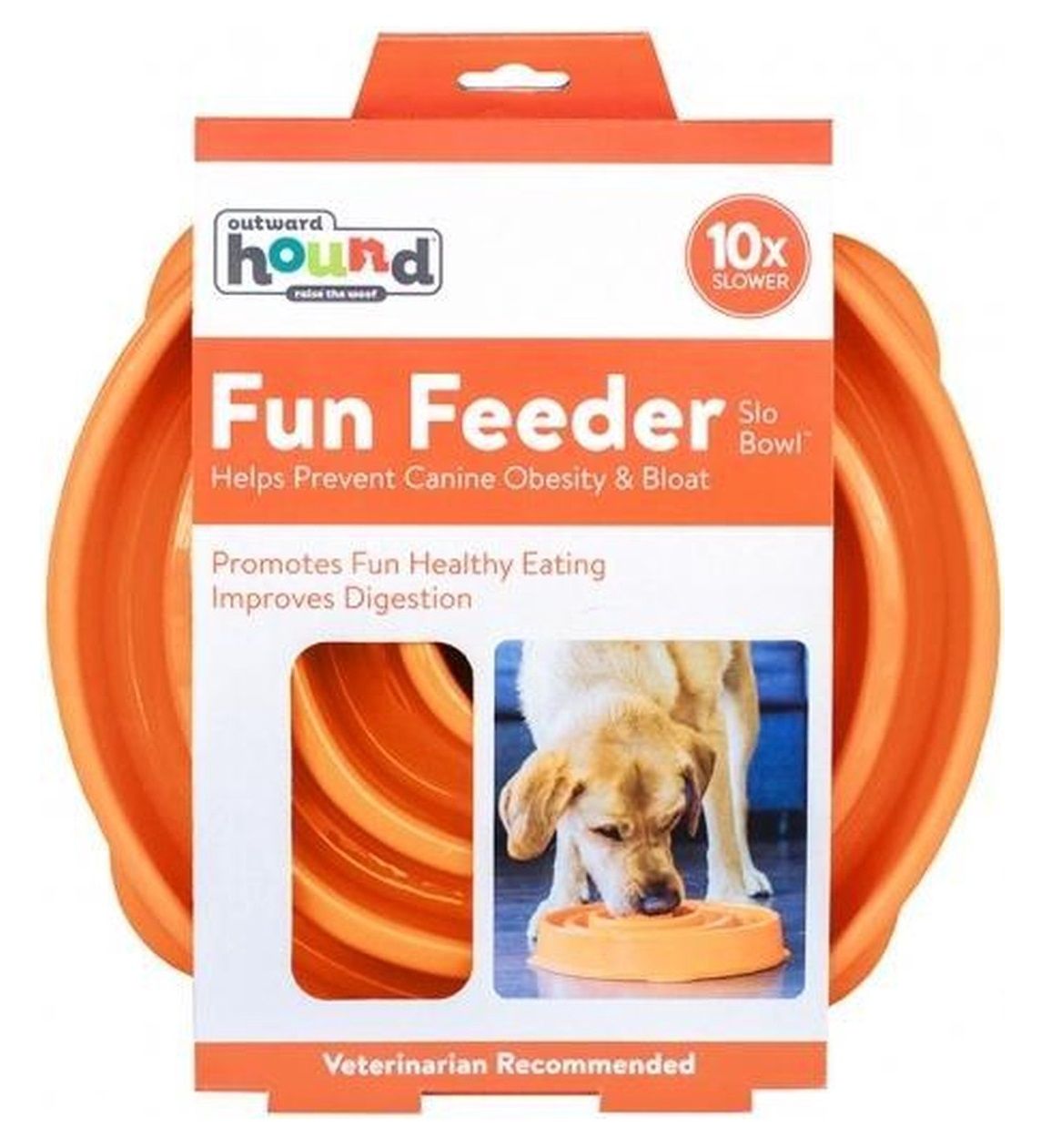 Fun Feeder Slo Bowl Oranje Small