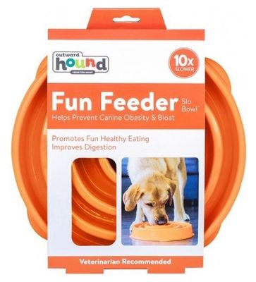 Fun Feeder Slo Bowl Oranje Small