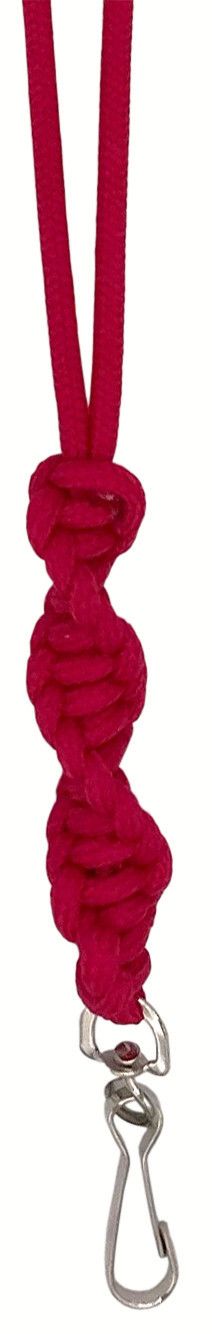 Sporting Saint Fluitkoord Twisted Lanyard - Bright Pink Sporting Saint Fluitkoord Twisted Lanyard - Bright Pink