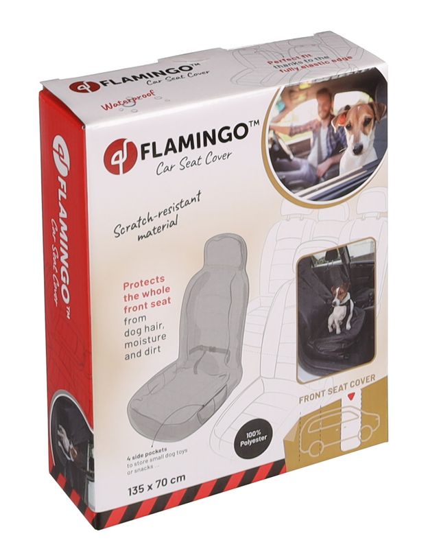Flamingo Autostoel Hoes Zwart