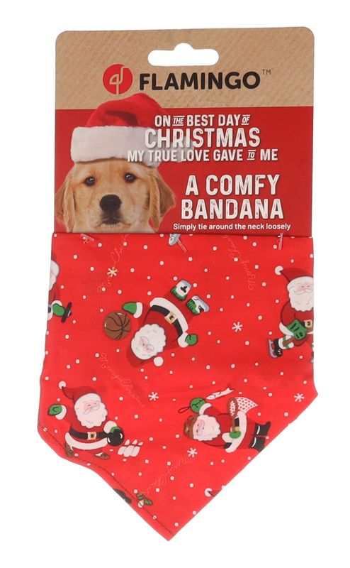 Flamingo Kerst Bandana Mik