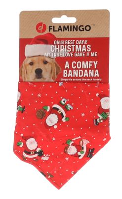 Flamingo Kerst Bandana Mik