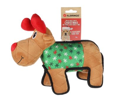 Flamingo Kerst Rendier Pluche