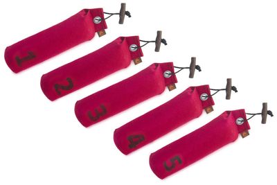 Firedog Dummy Set Genummerd 500 Gram 1 Tot 5 Wijnrood Firedog Dummy Set Genummerd 500 Gram 1 Tot 5 Wijnrood