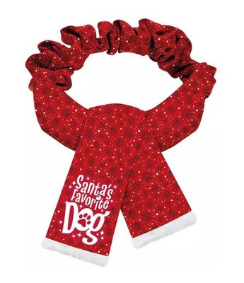 Kerst Sjaal Santa's Favourite Dog M