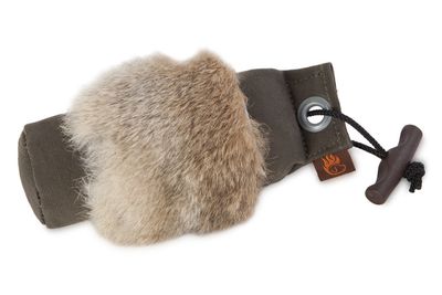 Firedog Standaard Dummy 250 Gram Met Konijnenvacht Khaki