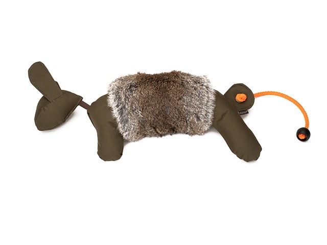 Mystique Rabbit Dog Dummy Met Konijnenvacht Small