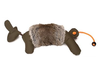 Mystique Rabbit Dog Dummy Trainer Met Konijnenvacht