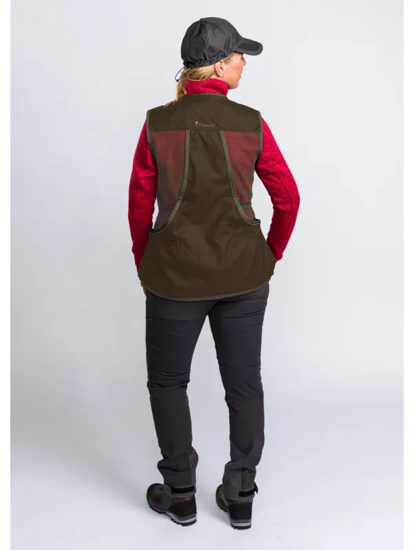 Pinewood Dog Sports Vest 2.0 Dames Olijfgroen/Suede Bruin