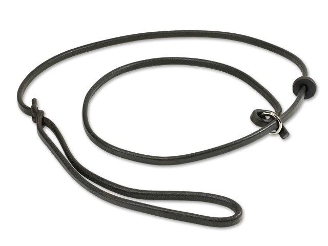 Mystique Lederen Moxon Leiband 6mm - 120cm Bruin Zonder Geweistop