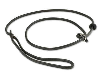 Mystique Lederen Moxon Leiband 6mm - 120cm Bruin Zonder Geweistop