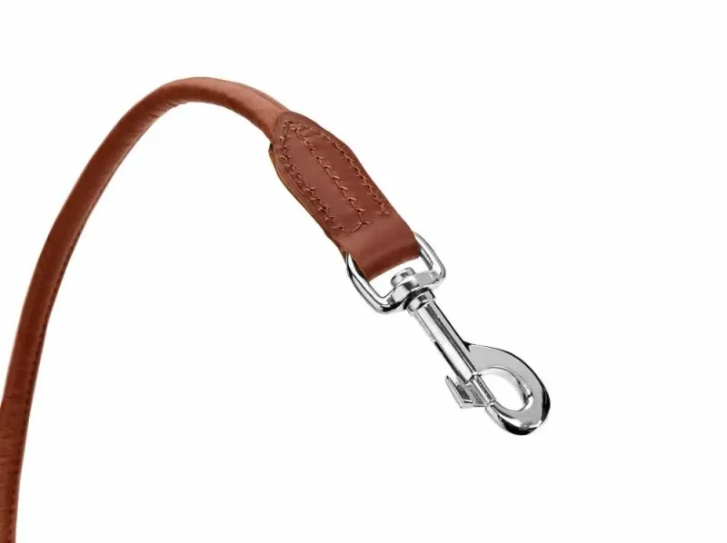 Hunter Lederen Leiband Eland 10mm - 100cm Cognac