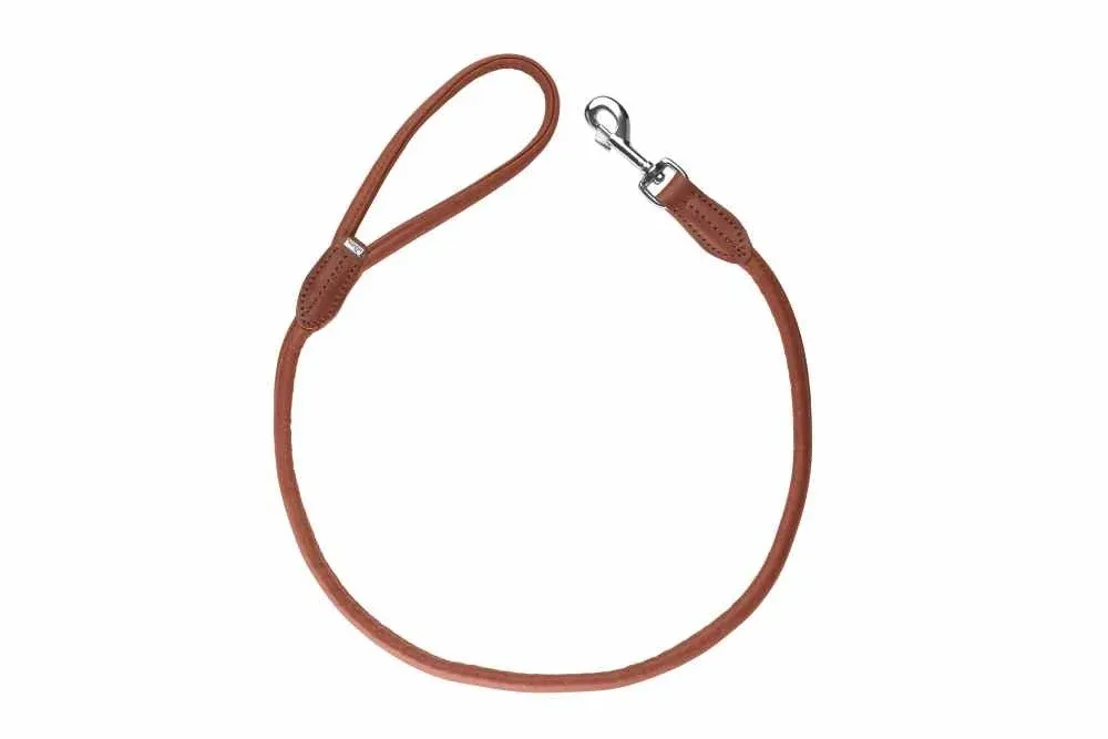 Hunter Lederen Leiband Eland 10mm - 100cm Cognac
