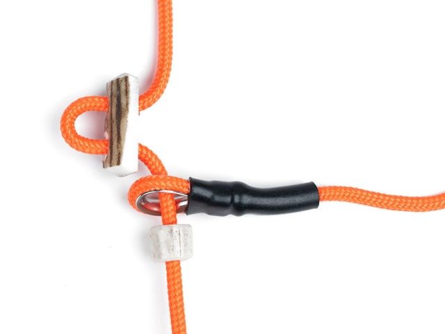 Mystique Moxon Leiband Field Trial Nylon 4MM Neon Oranje